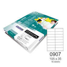 Self-adhesive labels 105x35 mm 100sh RAYFILM